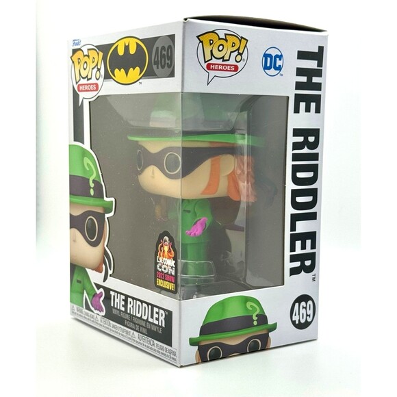 Funko Pop! The Riddler #469 – Batman DC Heroes L.A. Comic Con 2022 Exclusive - Picture 2 of 4